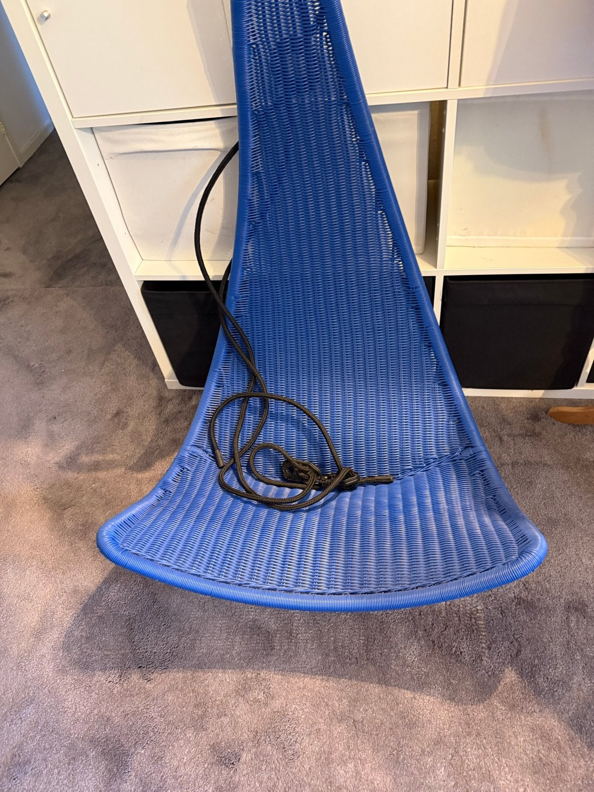Blauwe hangstoel voor kinderen - nooit gebruikt, Ophalen, Zo goed als nieuw, Schommel