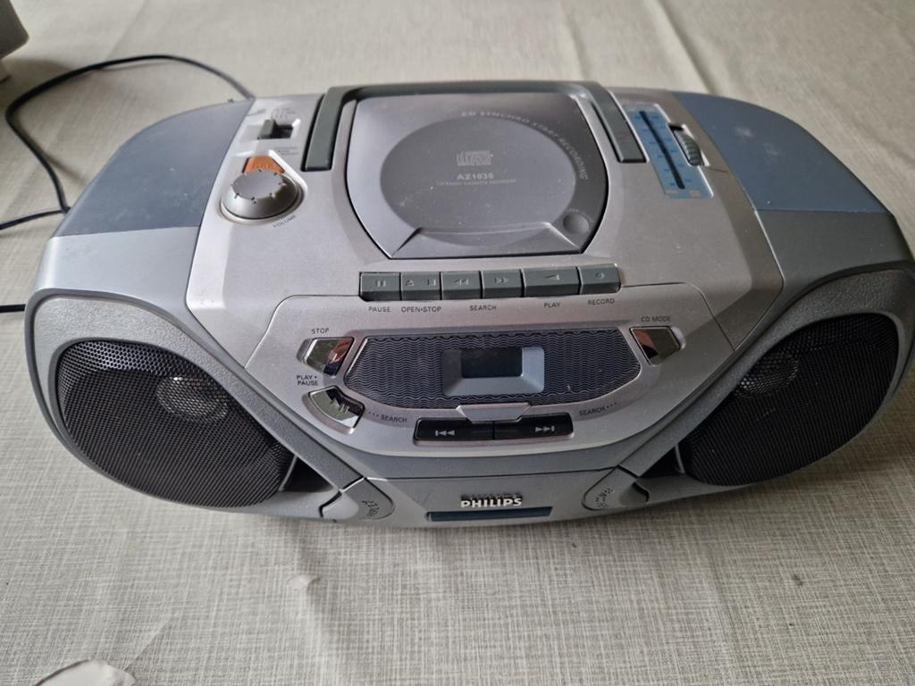 Philips AZ1030 CD Radio Cassette Recorder Dynamic Bass Boost, Ophalen of Verzenden, Gebruikt, Radio, Met cd-speler