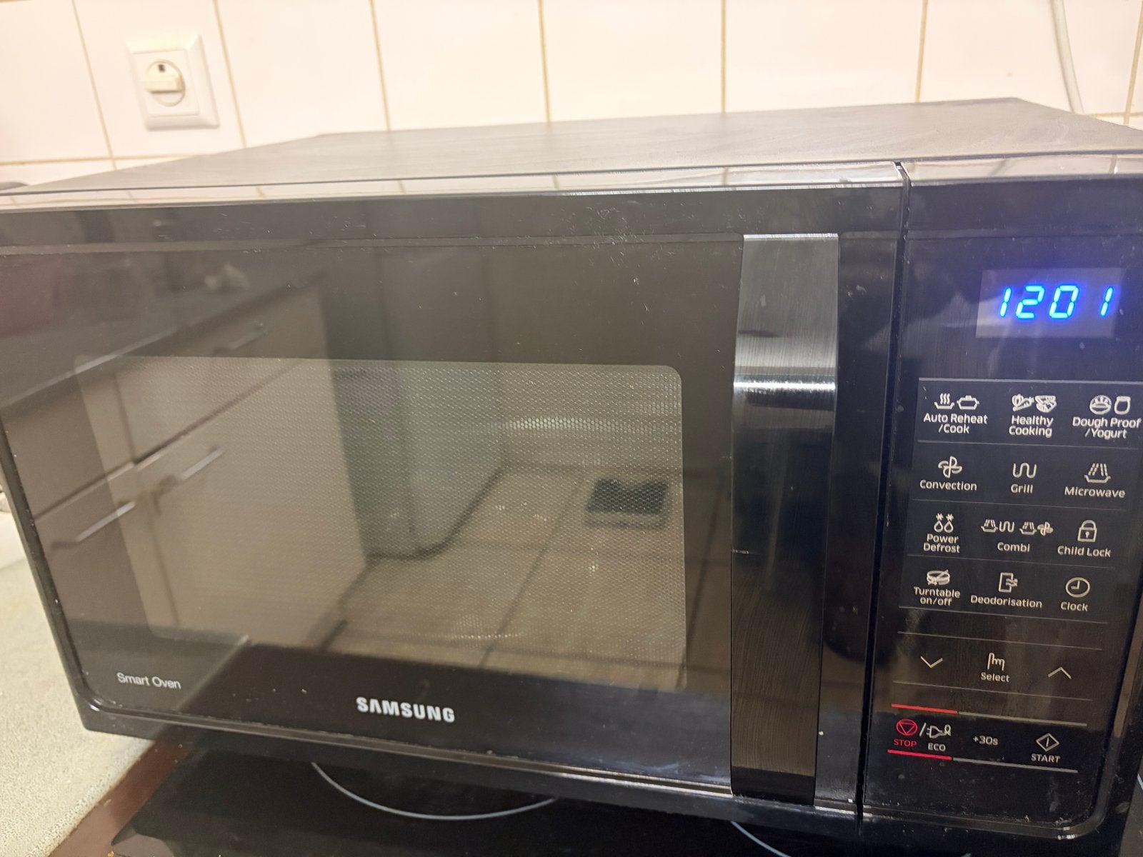 Samsung Smart Oven Combimagnetron - Zwart, Witgoed en Apparatuur, Combimagnetron, Gebruikt, Grill, Ophalen of Verzenden