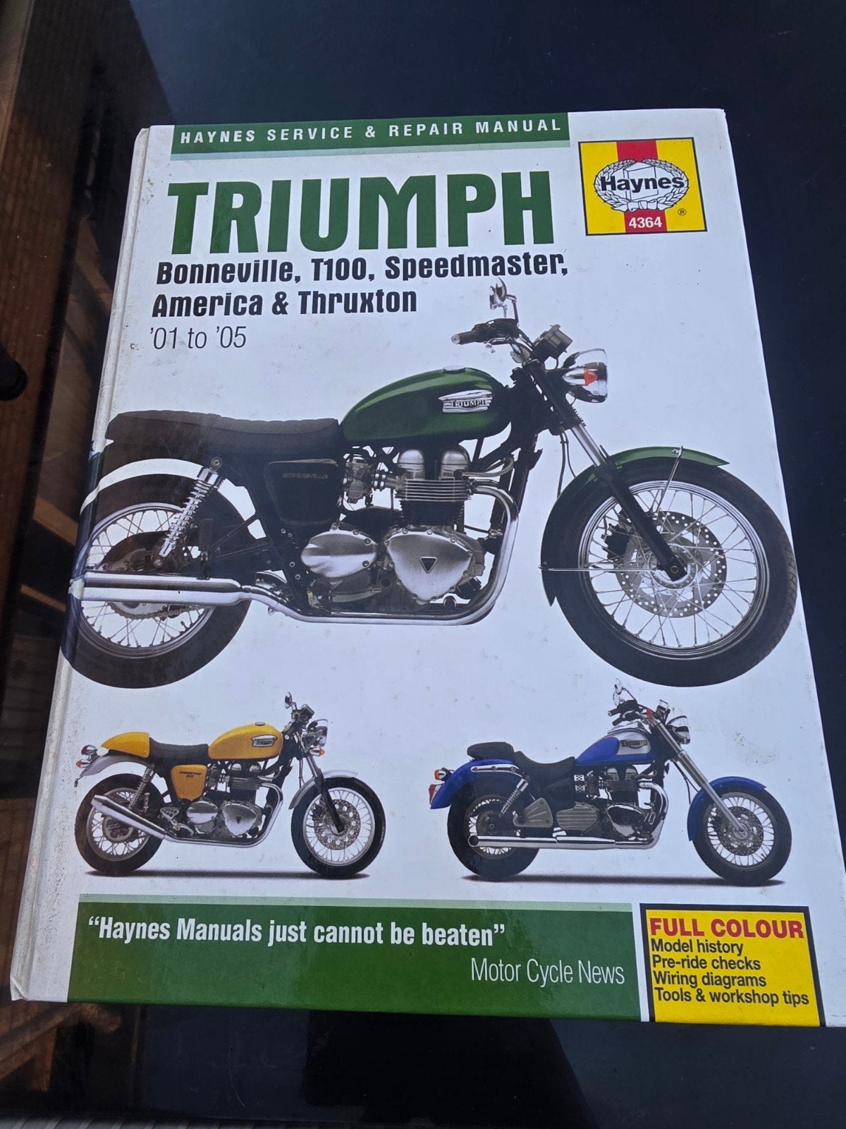 Haynes Service & Reparatie Handboek Triumph Motoren, Ophalen