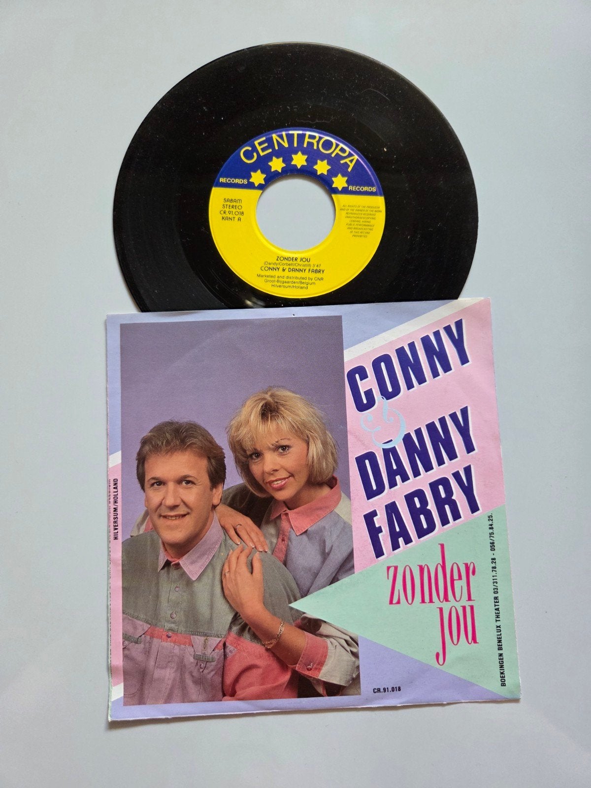 Conny en Danny Fabry - Zonder jou, Ophalen of Verzenden, Gebruikt, Nederlandstalig