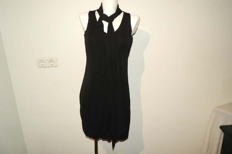 Sarah Pacini stretch jurkje banden om de hals mt 2/M, Kleding | Dames, Maat 38/40 (M), Verzenden, Sarah Pacini, Zwart