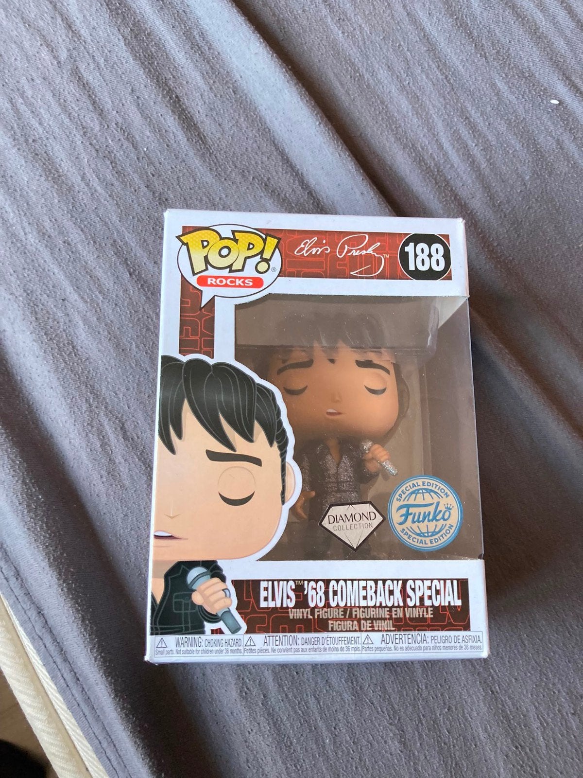 Funko Pop! Rocks Elvis '68 Comeback Special Diamond Edition, Ophalen of Verzenden