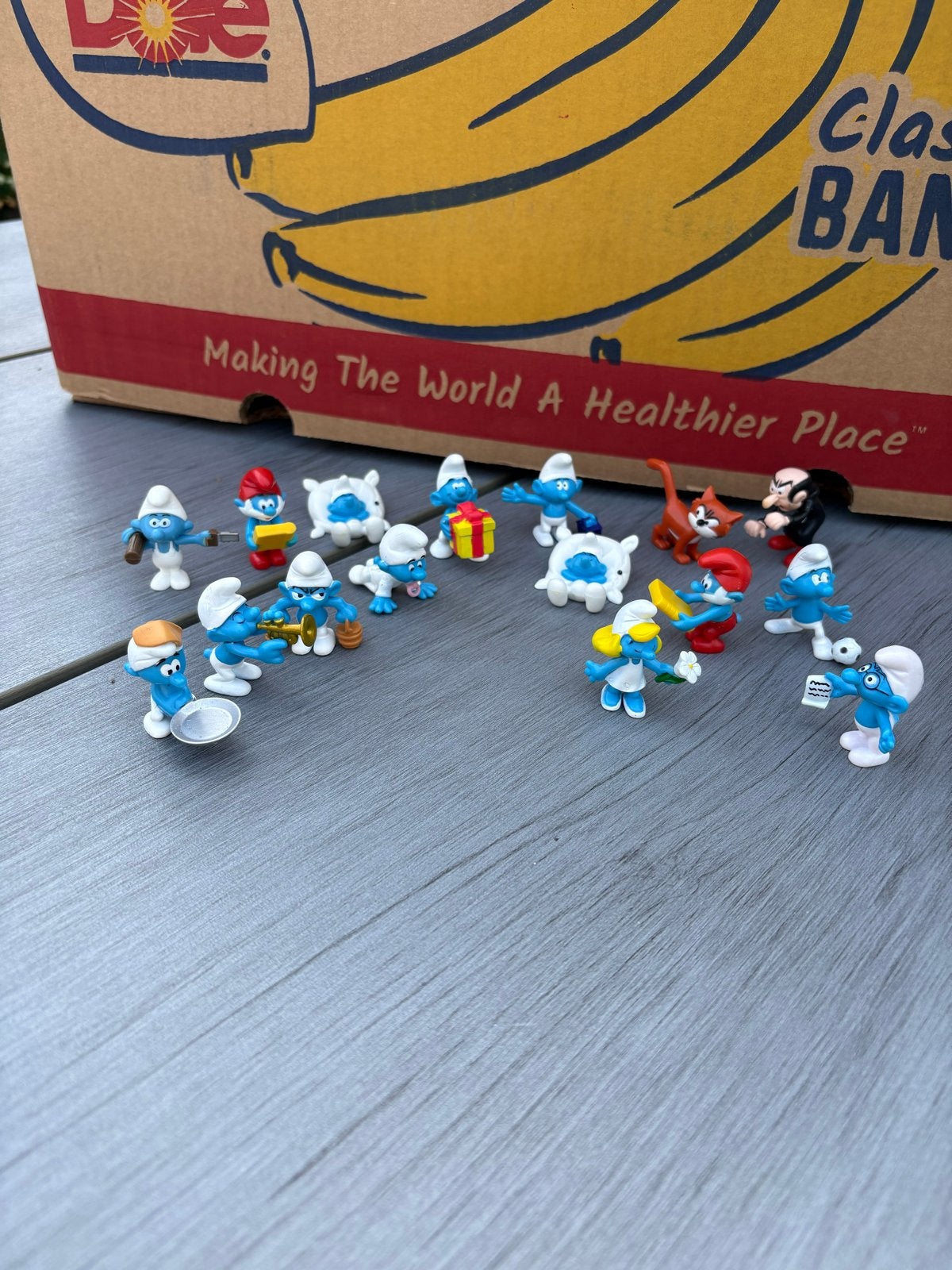 Smurfen figuren collectie - 15 stuks, inclusief Gargamel en, Verzamelen, Ophalen of Verzenden, Gebruikt, Verschillende Smurfen
