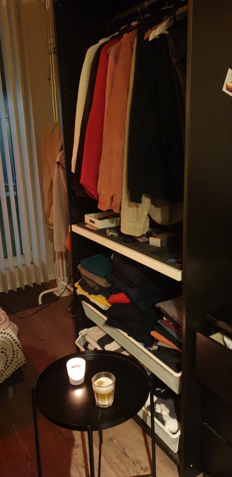 Ikea PAX Kledingkast Zwart (236x100x60cm) - Gratis afhalen, Gebruikt, 100 tot 150 cm, 200 cm of meer, Met plank(en)