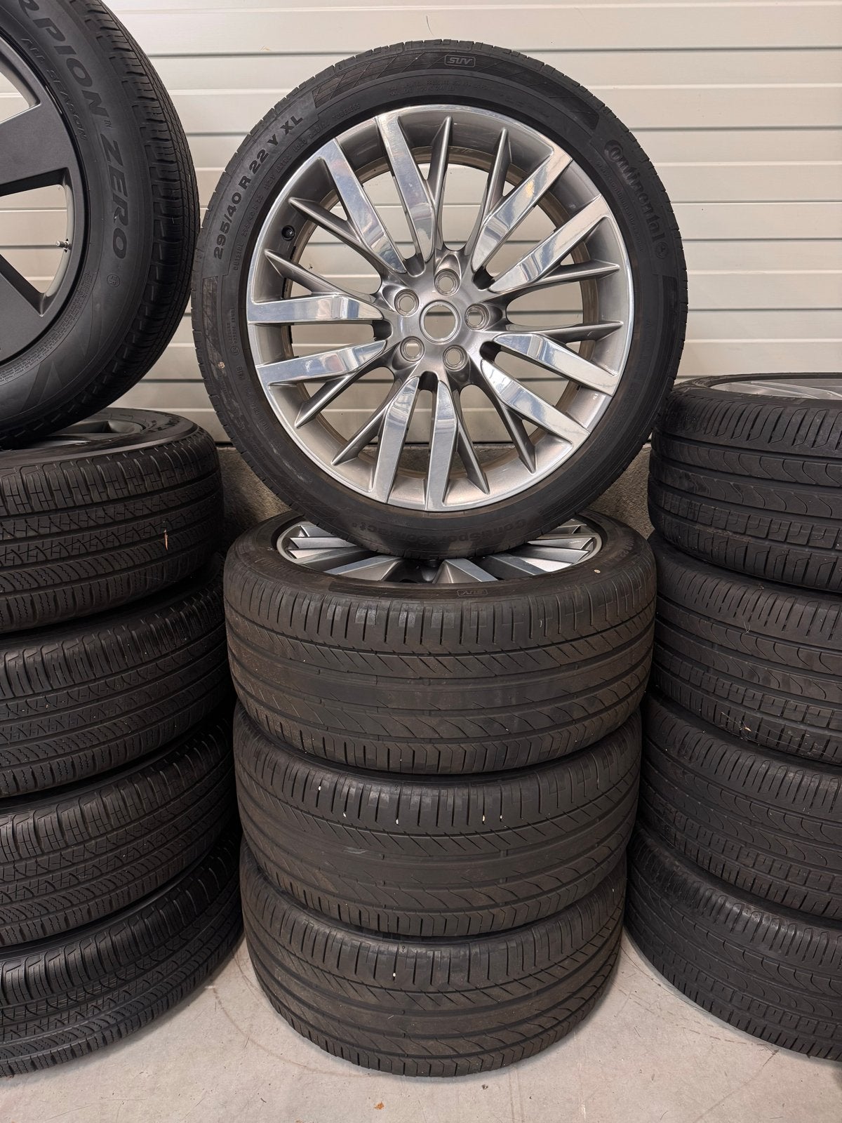 Originele Land Rover Range Rover Sport SVR Velgenset, Ophalen, Gebruikt, 295 mm, Banden en Velgen