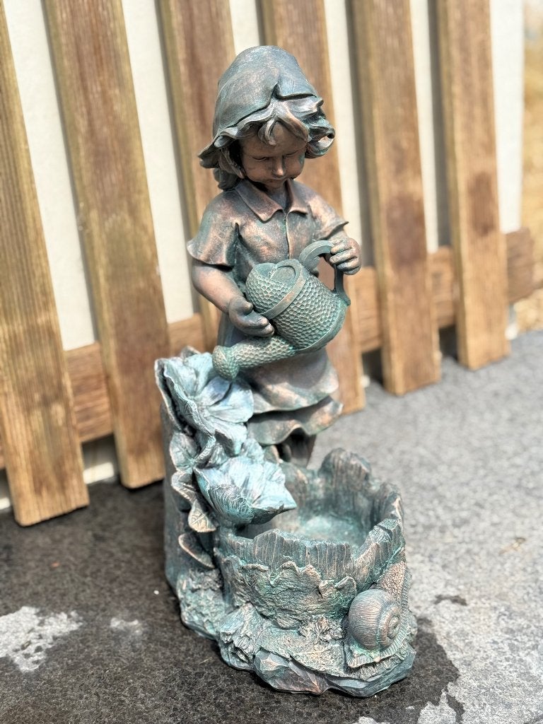 Winky Waterornament Meisje met Gieter - Tuinfontein, Tuin en Terras, Ophalen of Verzenden, Nieuw, Kunststof, Waterornament