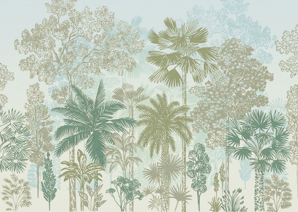 Jungle behang Milla de Palma, botanisch behang, Vliesbehang, Verzenden, Fotobehang