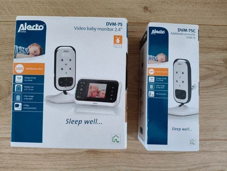 Alecto babyfoon – 2 camera’s + monitor, Ophalen of Verzenden, Gebruikt, 250 meter of meer, Camera