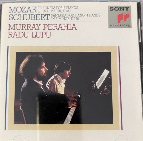 Mozart Schubert,  Perahia, Radu Lupu Sonata For 2 Pianos, Cd's en Dvd's, Mozart, Ophalen of Verzenden, Classicisme, Album