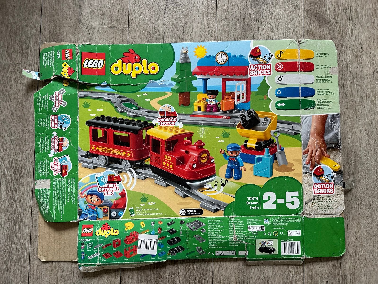 Lego Duplo Treinbaan Compleet met Doos, Kinderen en Baby's, Gebruikt, Ophalen of Verzenden, Compleet, Duplo
