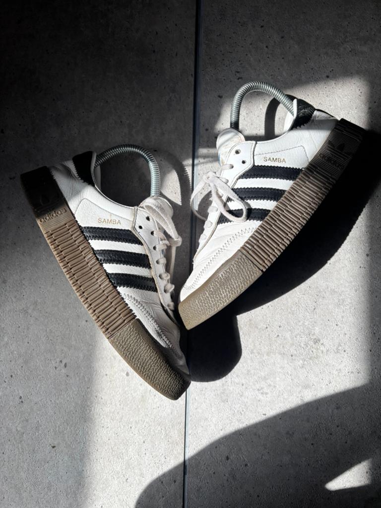 Adidas Samba XLG White 38, Kleding | Dames, Schoenen, Wit, Ophalen of Verzenden, Sneakers of Gympen, Zo goed als nieuw