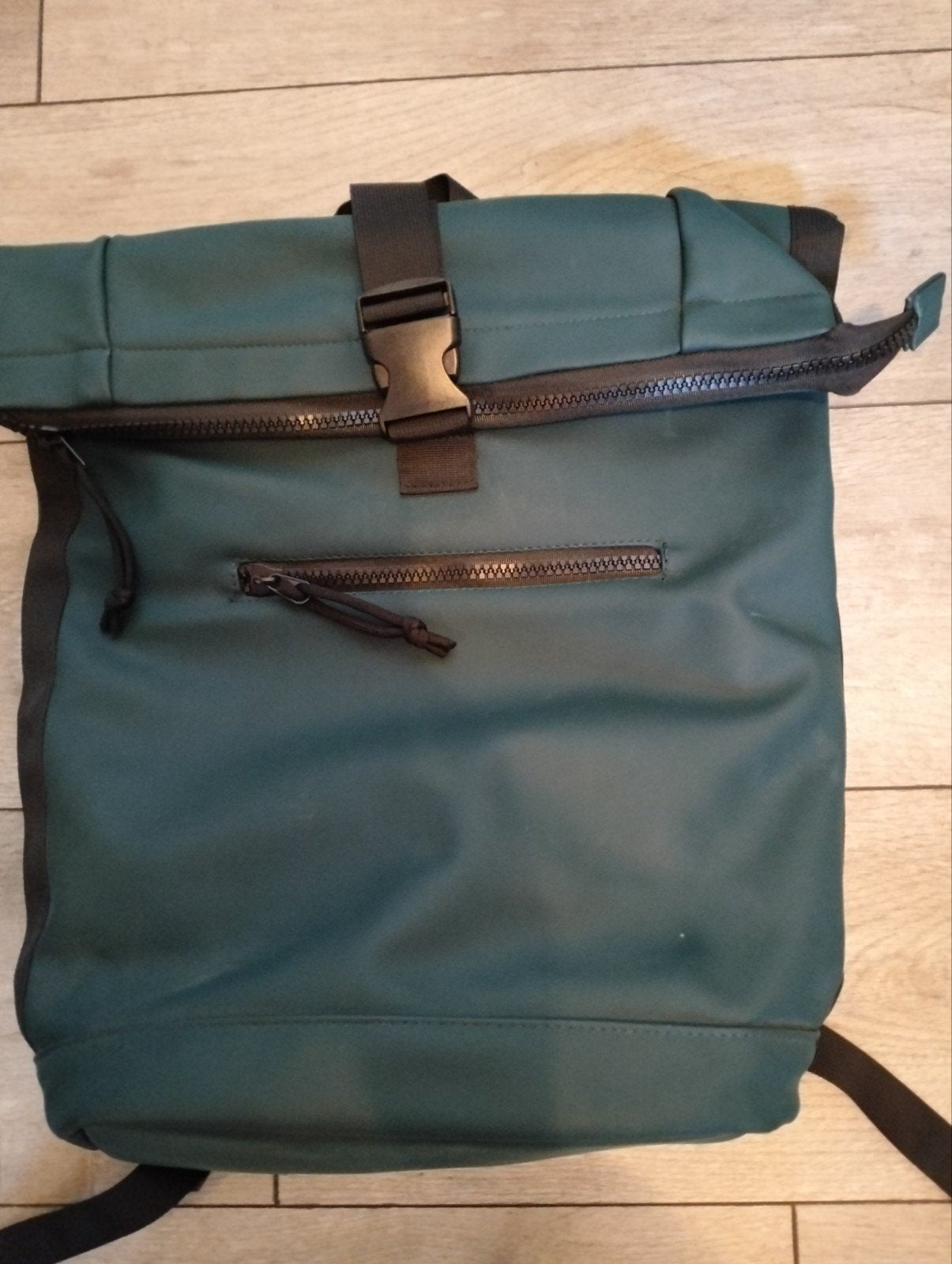 Groene waterdichte rugtas met laptopvak, Ophalen