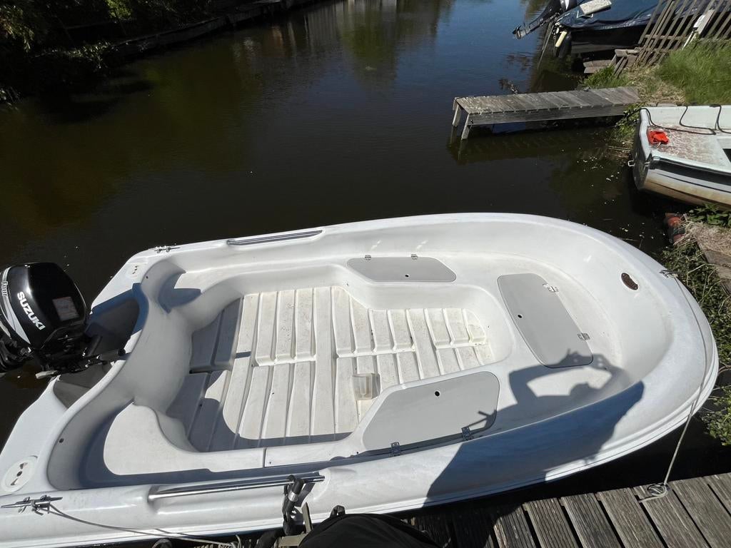 Rigiflex sloep boot jeanneau cap 400, Watersport en Boten, Motorboten en Motorjachten, Gebruikt, 4 m, 15 pk, Buitenboordmotor