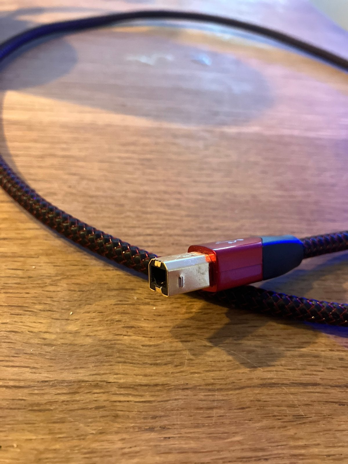 USB A naar B audioquest cinnamon, Ophalen of Verzenden, Zo goed als nieuw, Minder dan 2 meter, Overige kabels