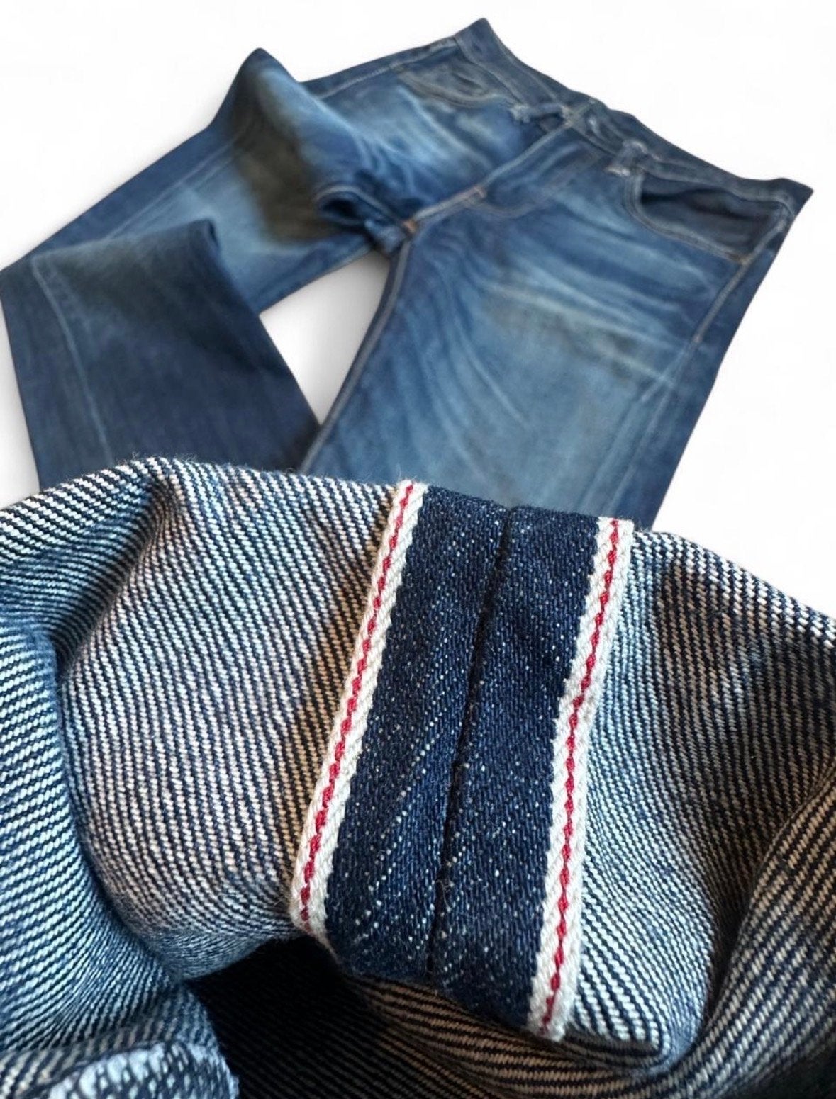 Levi's 511 Selvedge Jeans W28 L32 Slim Fit Distressed, Ophalen of Verzenden, Gedragen, Blauw, W32 (confectie 46) of kleiner