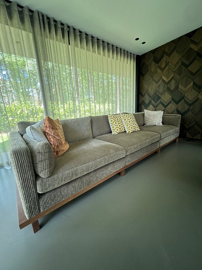 Zuiver Blossom 4,5 zitbank - Moss, Huis en Inrichting, Banken | Bankstellen, Ophalen, Gebruikt, 75 tot 100 cm, Rechte bank