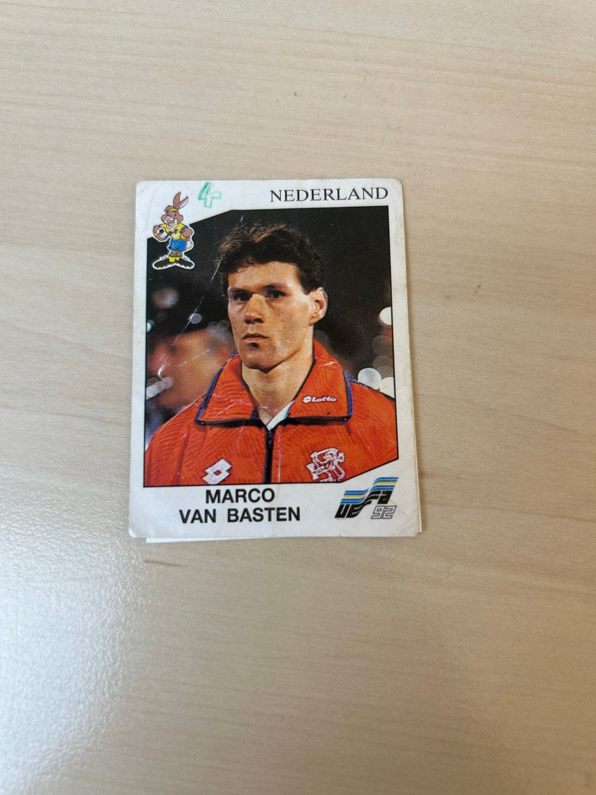 Marco van Basten Panini sticker Euro '92, Ophalen of Verzenden, Gebruikt, Sticker