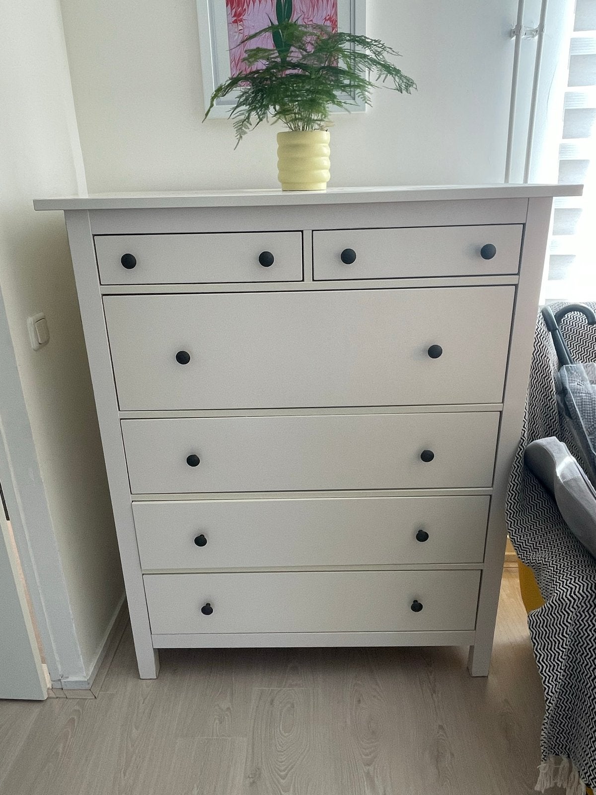 IKEA HEMNES ladekast met 6 laden, Ophalen, Gebruikt, 5 laden of meer, 100 tot 150 cm