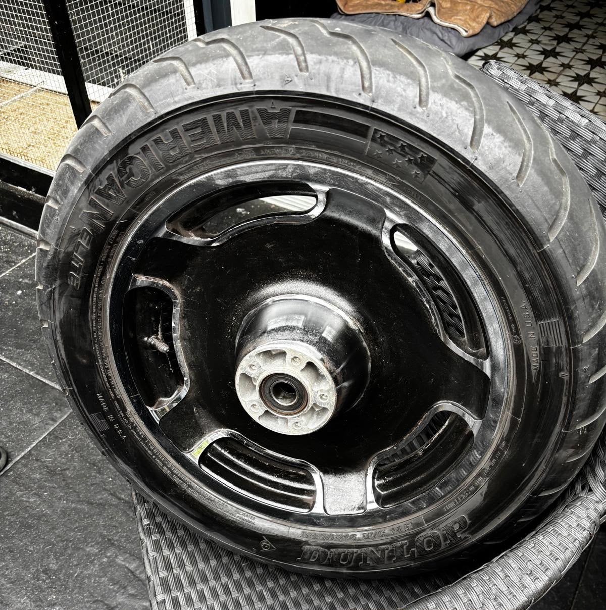 Voorwiel Harley Davidson Road King 2005 - Dunlop American El, Motoren, Onderdelen | Harley-Davidson, Ophalen of Verzenden, Gebruikt