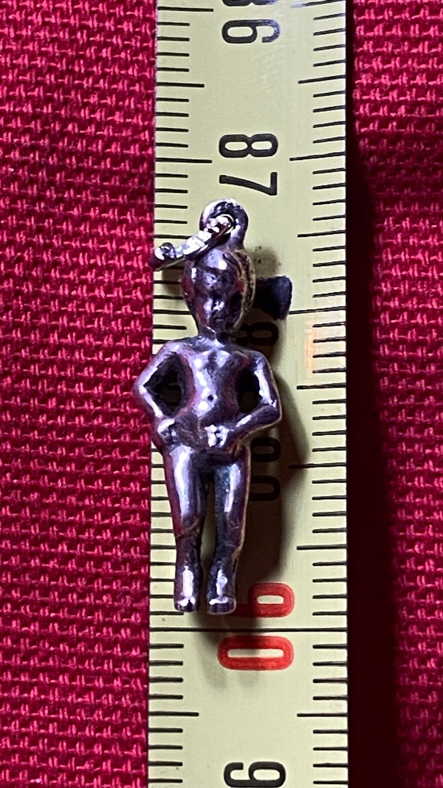 Zilveren bedel kettinghanger manneke pis Brussel, Overige merken, Ophalen of Verzenden, Zo goed als nieuw, 4 bedels of meer
