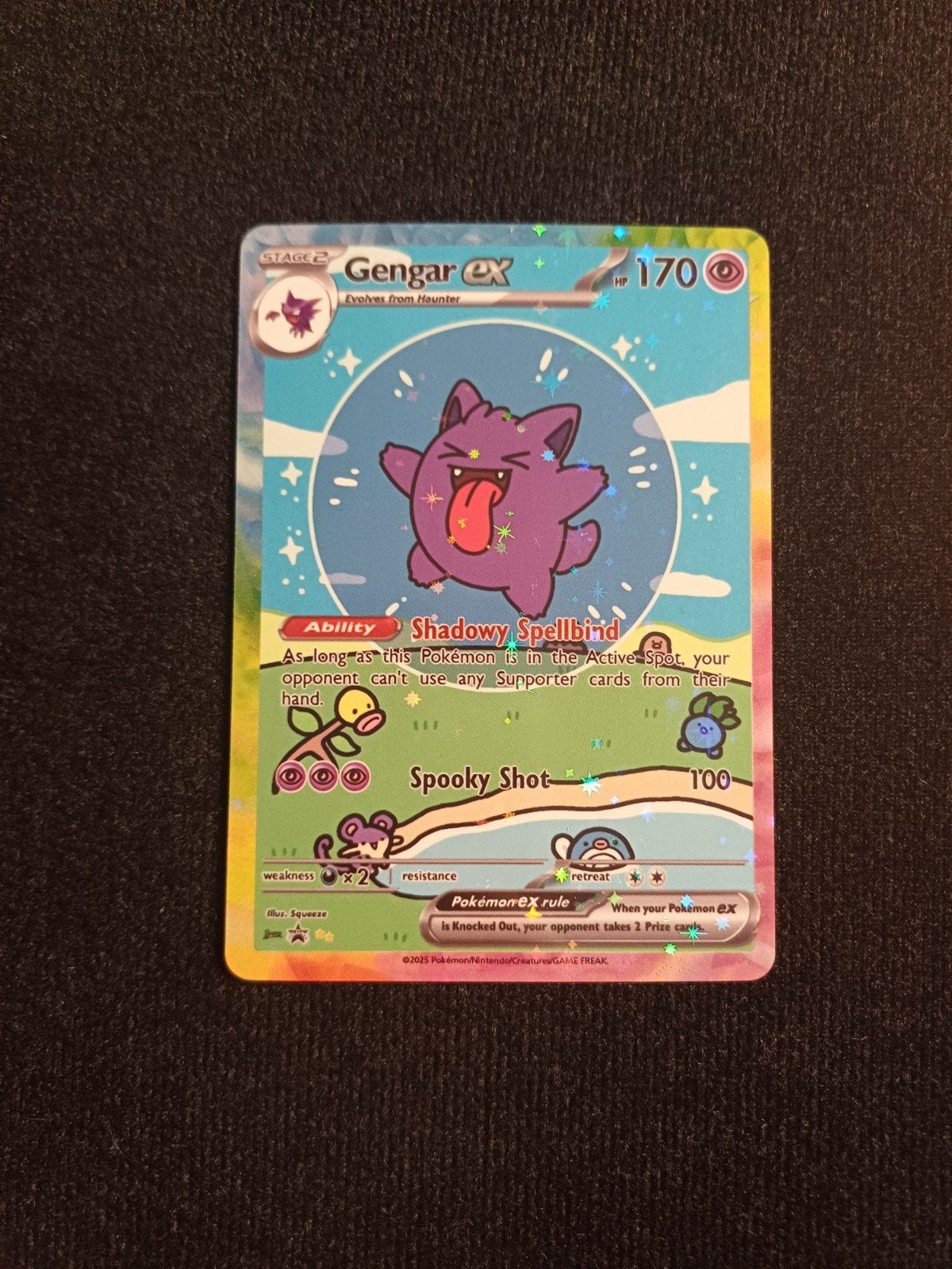 Pokémon Bubble Gengar ex, Ophalen of Verzenden, Losse kaart