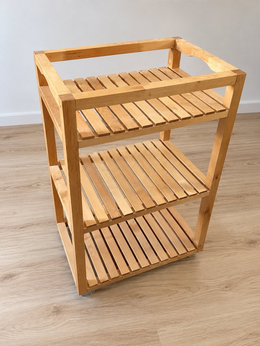Bamboe verijdbaar kastje - Ikea, Ophalen, Zo goed als nieuw
