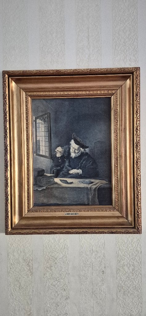 Schilderij, Antiek en Kunst, Kunst | Schilderijen | Klassiek, Portret of Personen, Overige ondergronden, Ophalen of Verzenden