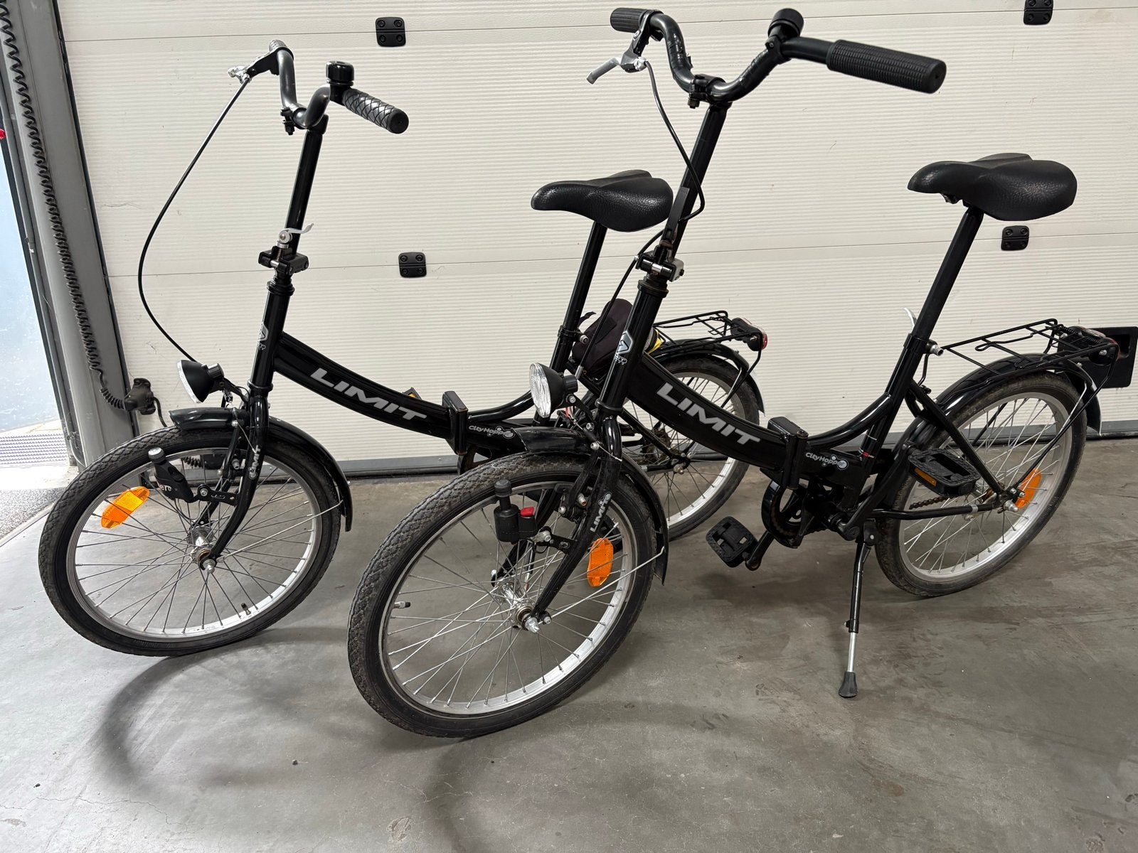 2x Limit vouwfietsen - Ideaal voor woon-werkverkeer, 20 inch of meer, Gebruikt, Velgrem, Versnellingen