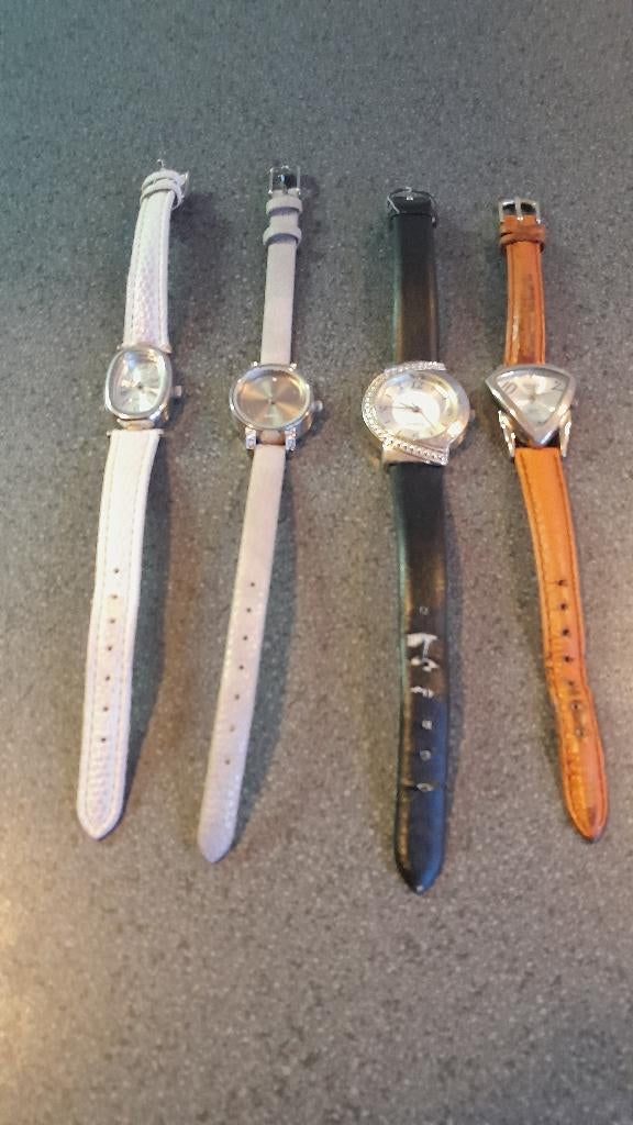 4 dames horloge,s werking onbekend, Ophalen of Verzenden