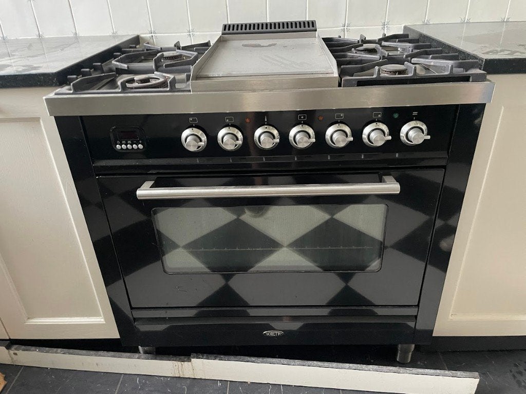 Boretti gasfornuis met oven, Ophalen, Gebruikt, 60 cm of meer, Gas