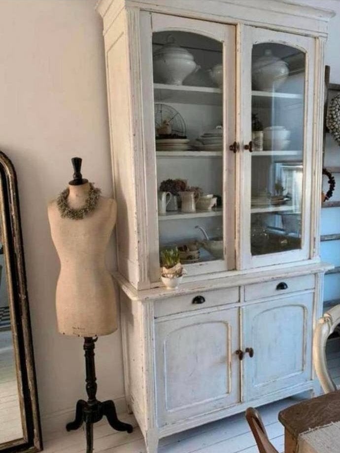 Prachtige oude servies kast, Ophalen, 100 tot 150 cm, 200 cm of meer, 50 tot 75 cm