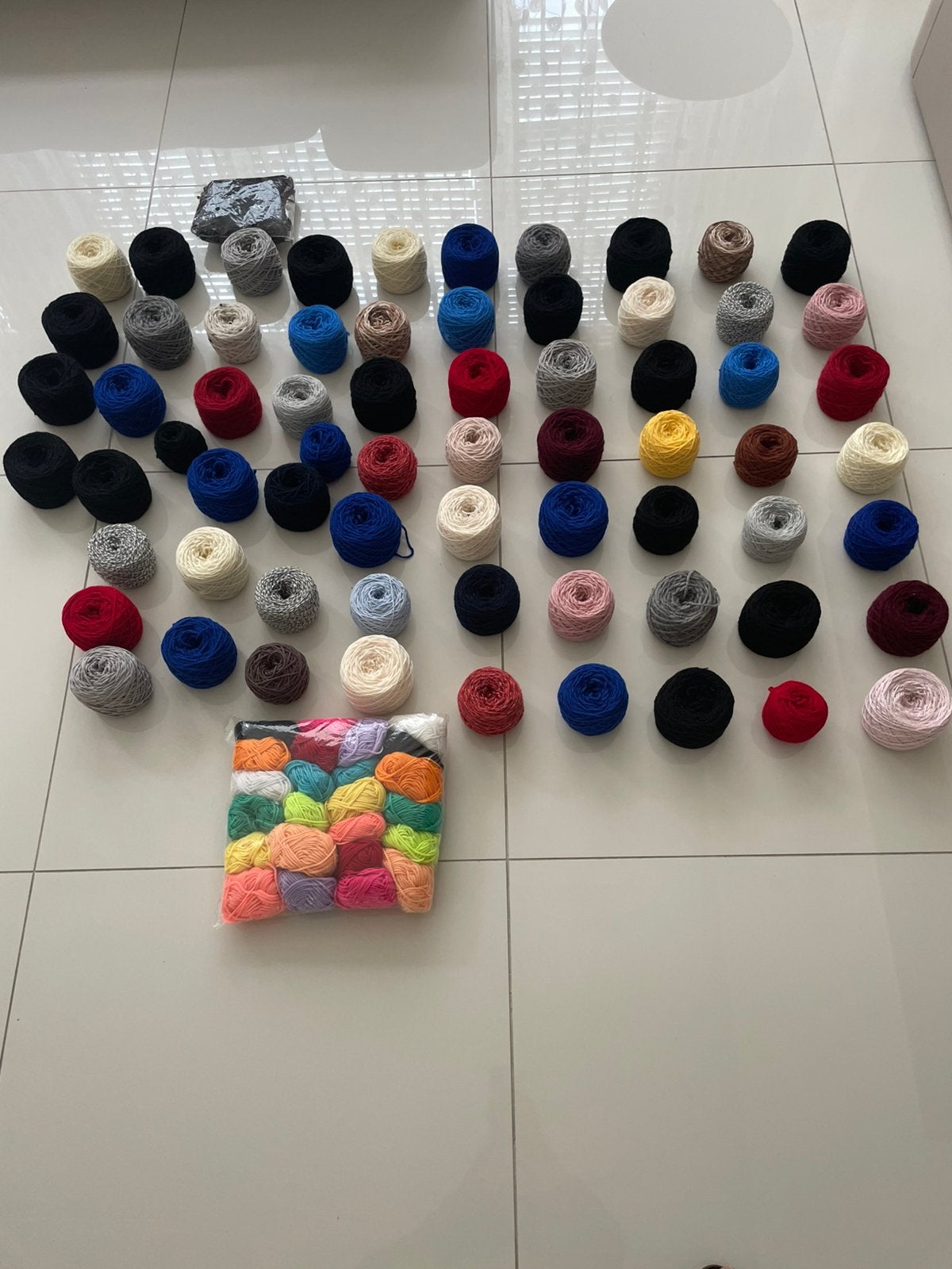 diverse kleuren wol mix 70 stuks, Hobby en Vrije tijd, Breien en Haken, Ophalen of Verzenden, Zo goed als nieuw, Breien of Haken