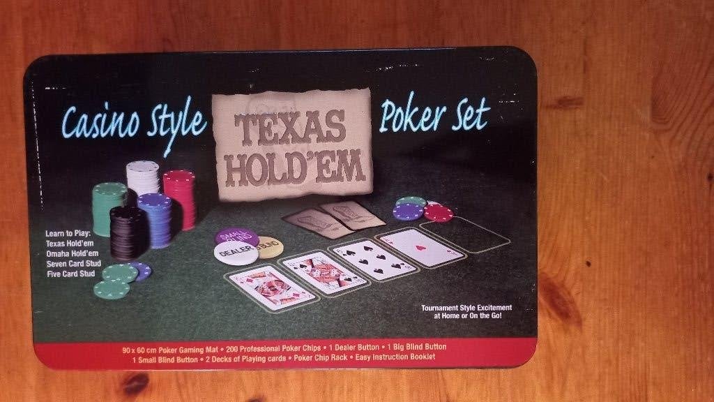 Taxas Holdém Casino style poker set (nieuw in verpakking), Vijf spelers of meer, Ophalen of Verzenden, Nieuw
