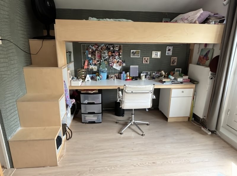 Gratis alleen vandaag: hoogslaper hoogwaardige materialen, Ophalen, Hoogslaper, Eenpersoons, Zo goed als nieuw