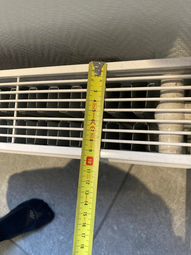 Nette Paneel radiator, br.100 x h.30 cm, 10 cm dik, Ophalen, 30 tot 80 cm, Radiator, Zo goed als nieuw