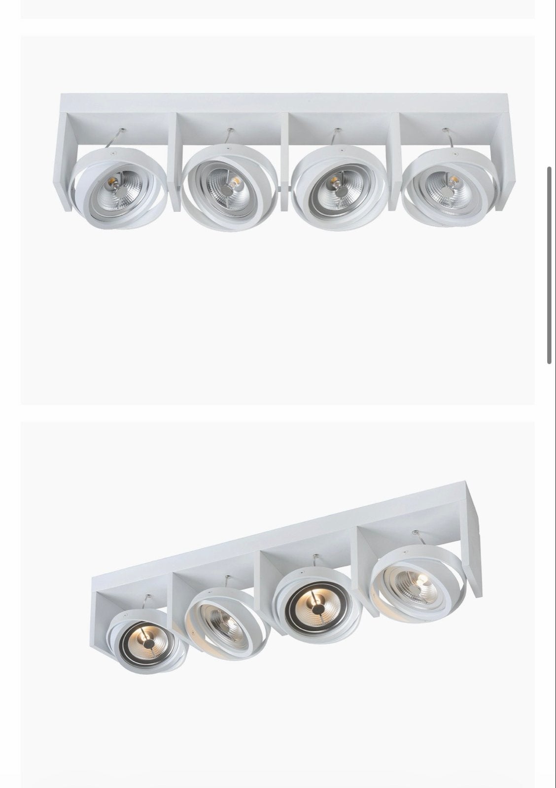 Lucide Zett-LED opbouwspot - 4 spots - Wit - Nieuw, Ophalen, Nieuw, Overige fittingen, LED