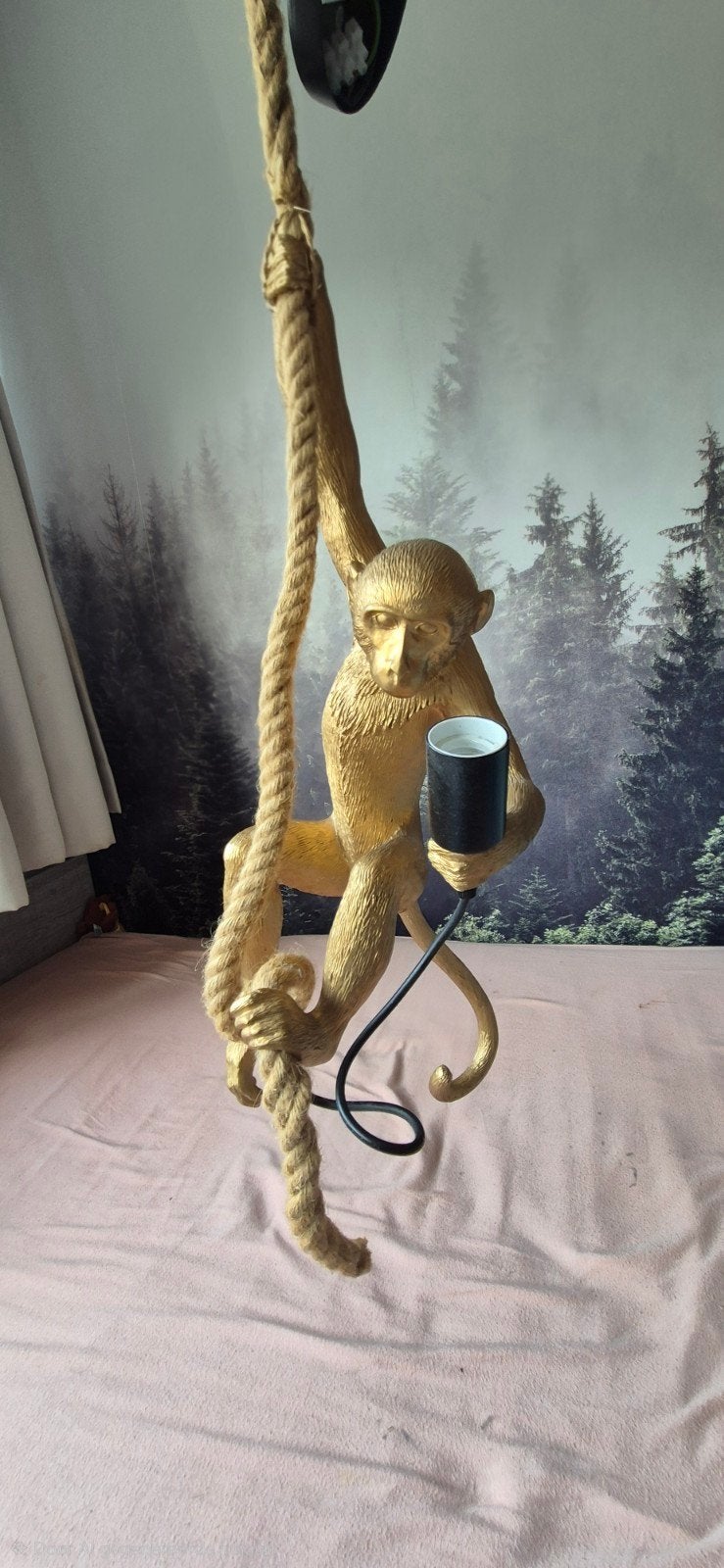Gouden Plafond Apen Lamp, Huis en Inrichting, Ophalen