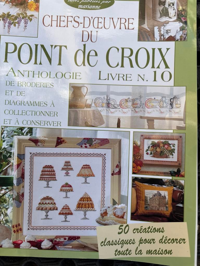 Chefs-d'œuvre du Point de Croix - Boek N. 10, Ophalen of Verzenden, Gebruikt, Handborduren, Patroon