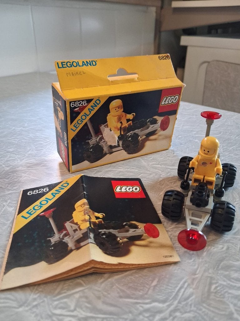 Lego classic space 6826 Crater Crawler ruimtevaart met doos, Gebruikt, Lego, Ophalen of Verzenden, LEGOLAND