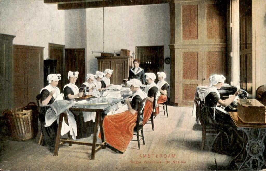 Amsterdam - Burger Weeshuis - De Naailes, Ophalen of Verzenden, Voor 1920, Ongelopen, Noord-Holland