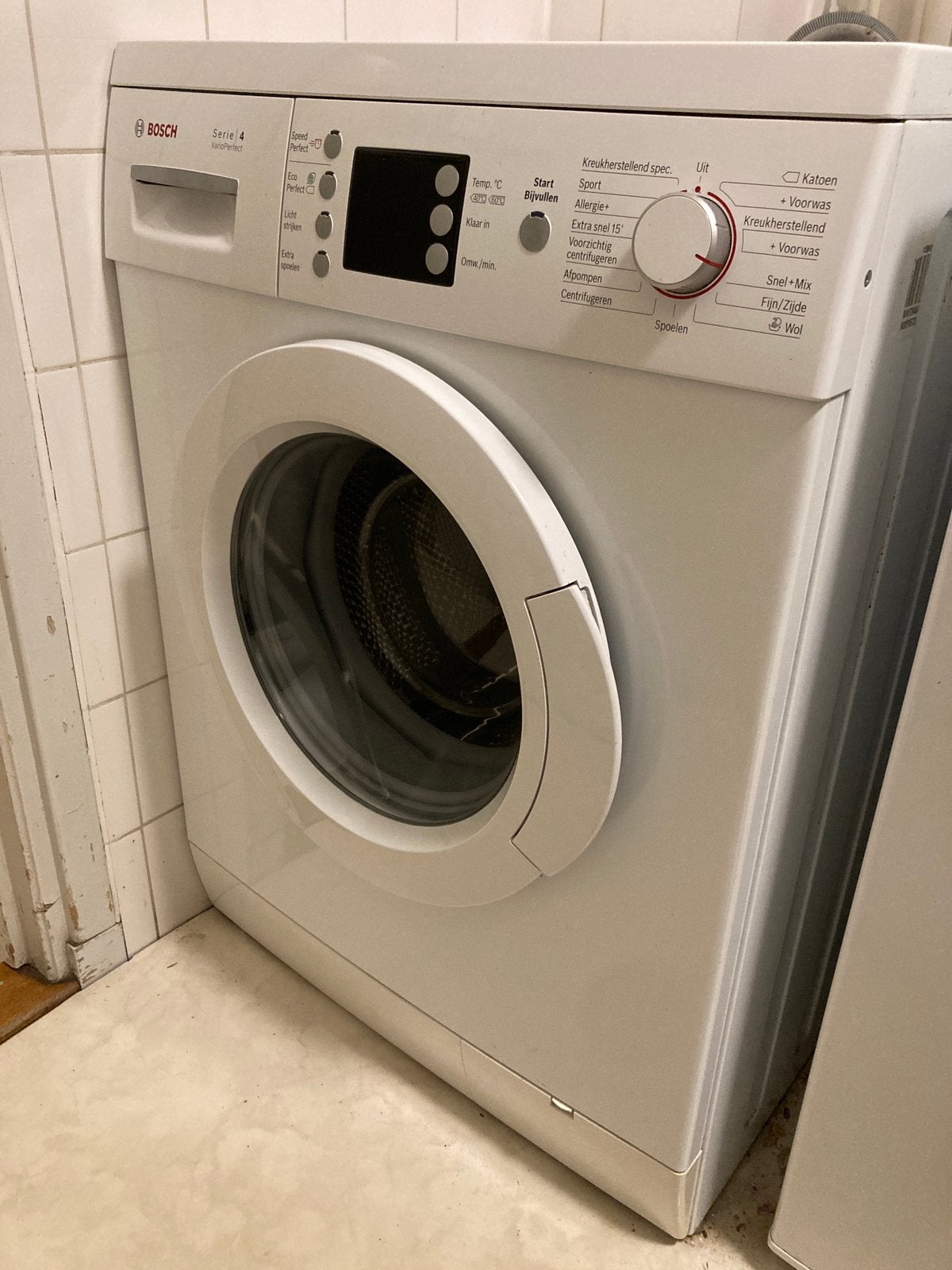 Goed werkende bosch wasmachine, Witgoed en Apparatuur, Ophalen, Energieklasse A of zuiniger, Zo goed als nieuw, Voorlader