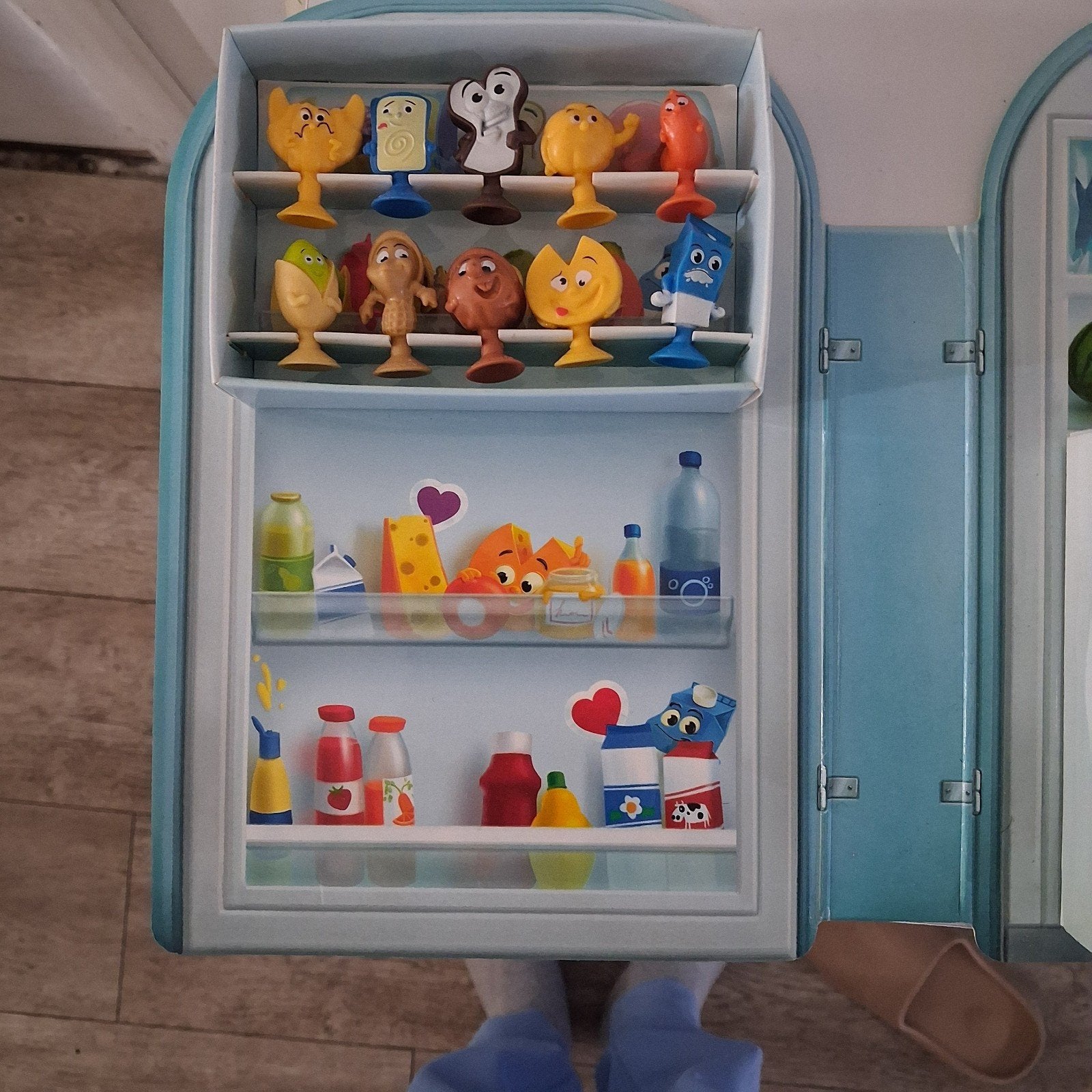 Supermarkt Minifiguren Koelkast met 20+ Figuren, Ophalen of Verzenden, Gebruikt, Jongen of Meisje
