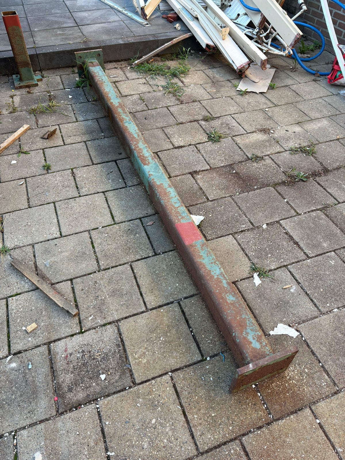 Metalen koker 12x12, Ophalen, Gebruikt, IJzer