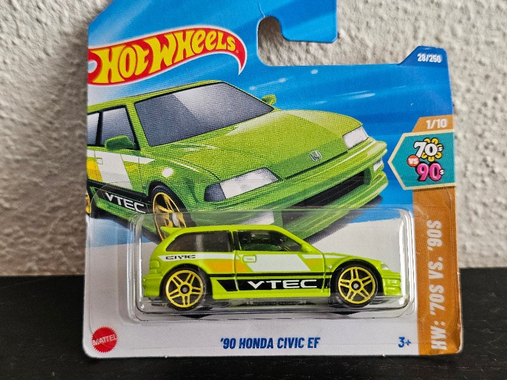 Hot Wheels Honda Civic EF Vtec HotWheels, Overige merken, 1:50 of kleiner, Auto, Verzenden