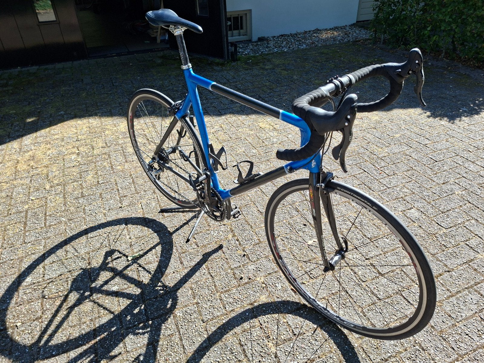Blauwe racefiets - Goede staat, Overige merken, 28 inch, Gebruikt, Carbon