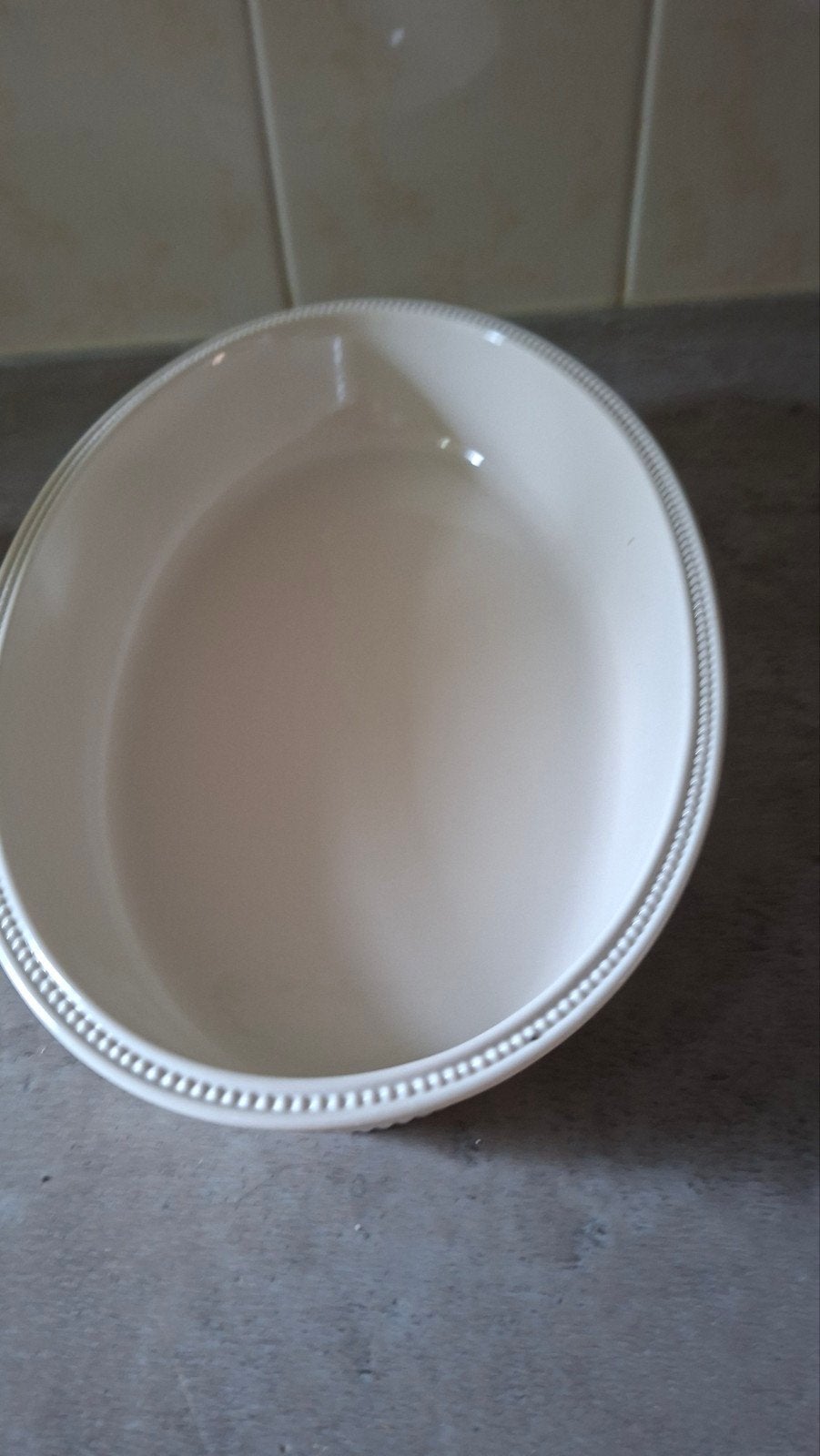 Wedgwood Windsor Vitro Porseleinen Ovenschaal, Gebruikt, Klassiek, Ophalen of Verzenden, Schaal of Schalen