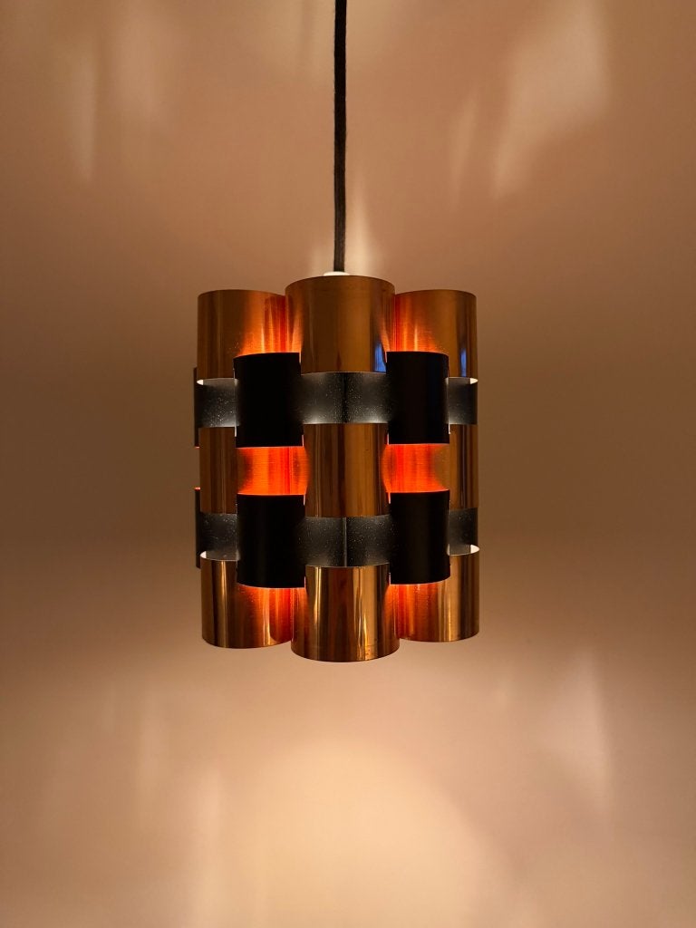 Vintage Werner Schou hanglamp - Deense lamp - Coronell, Gebruikt, Scandinavisch, X, E27 (groot)