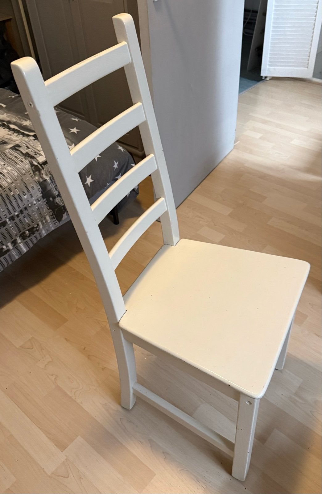 6 Witte houten stoelen IKEA NORDVIKEN, Huis en Inrichting, Ophalen, Gebruikt, Wit, Vijf, Zes of meer stoelen