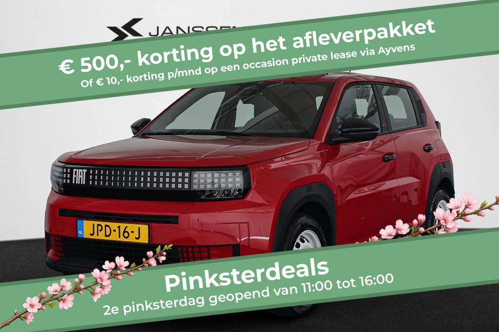 Fiat Grande Panda RED 11kW 44 kWh Apple CarPlay Aircondition, Auto's, Stof, Gebruikt, Panda, Origineel Nederlands